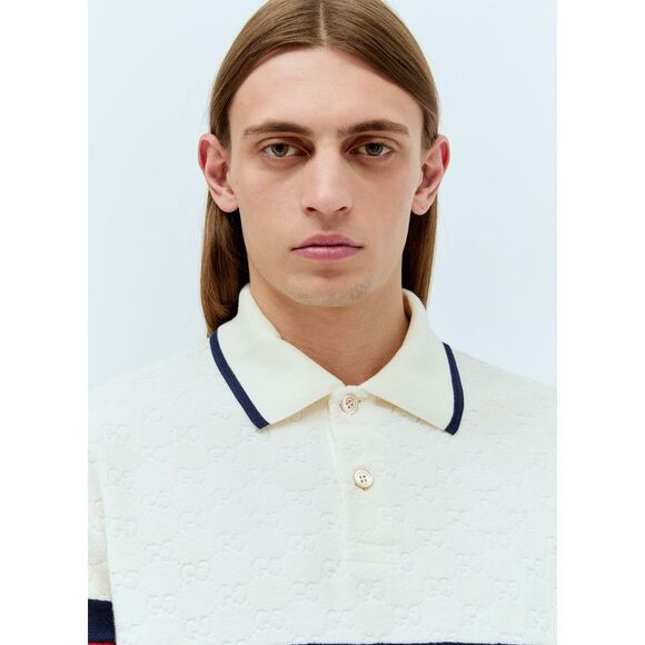 GUCCI Interlocking G Terry Cloth Polo Shirt - Picture 6 of 6